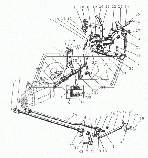 80В-4616040 Рычаг МТЗ РУП
